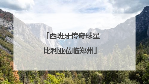 西班牙传奇球星 比利亚莅临郑州