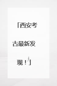 西安考古最新发现！