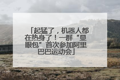 起猛了，机器人都在热身了！一群“显眼包”首次参加阿里巴巴运动会