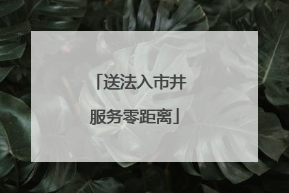 送法入市井 服务零距离