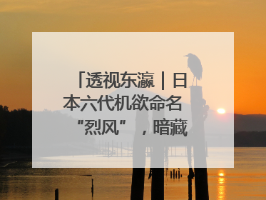 透视东瀛｜日本六代机欲命名“烈风”，暗藏什么“祸心”