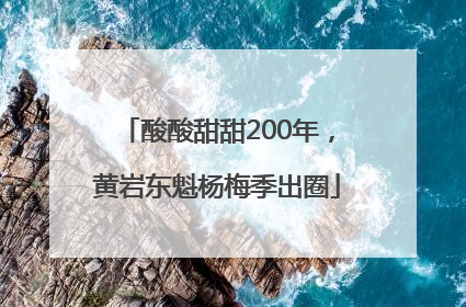 酸酸甜甜200年，黄岩东魁杨梅季出圈