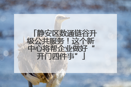 静安区数通链谷升级公共服务！这个新中心将帮企业做好“开门四件事”