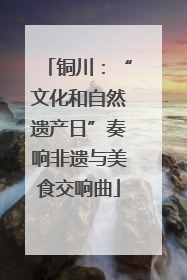 铜川：“文化和自然遗产日”奏响非遗与美食交响曲