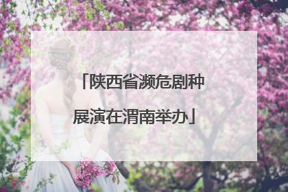 陕西省濒危剧种展演在渭南举办
