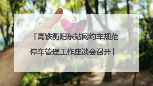 高铁衡阳东站网约车规范停车管理工作座谈会召开