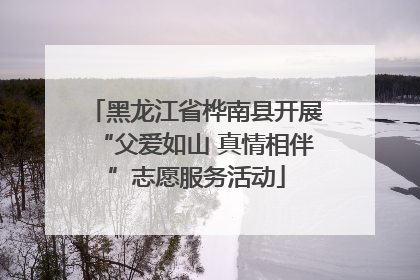黑龙江省桦南县开展“父爱如山 真情相伴”志愿服务活动
