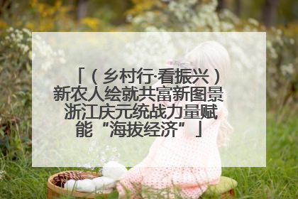 （乡村行·看振兴）新农人绘就共富新图景 浙江庆元统战力量赋能“海拔经济”