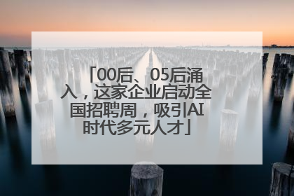 00后、05后涌入，这家企业启动全国招聘周，吸引AI时代多元人才