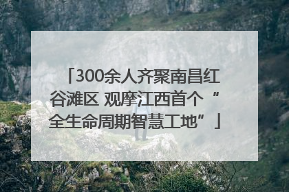 300余人齐聚南昌红谷滩区 观摩江西首个“全生命周期智慧工地”